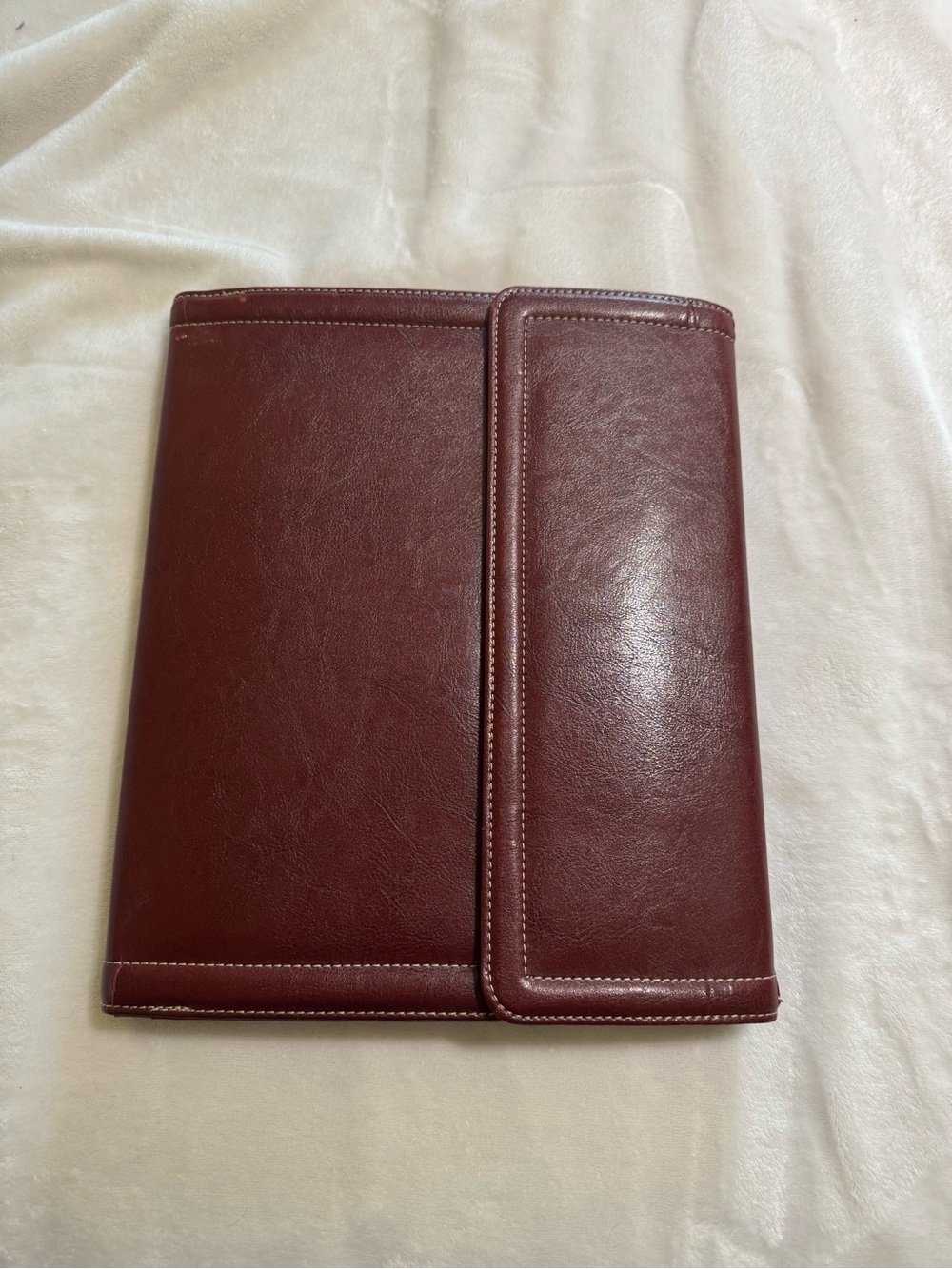 samsonite red leather binder